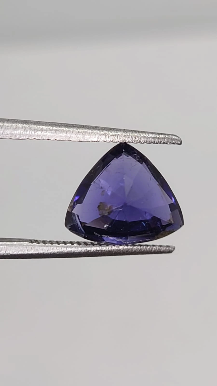 2.14ct Natural Iolite Triangular Cut From Madagascar — view 4